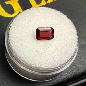 Pretty Garnet 1.2cts Beautiful Loose Gemstone Emerald Cut January Birthstone
